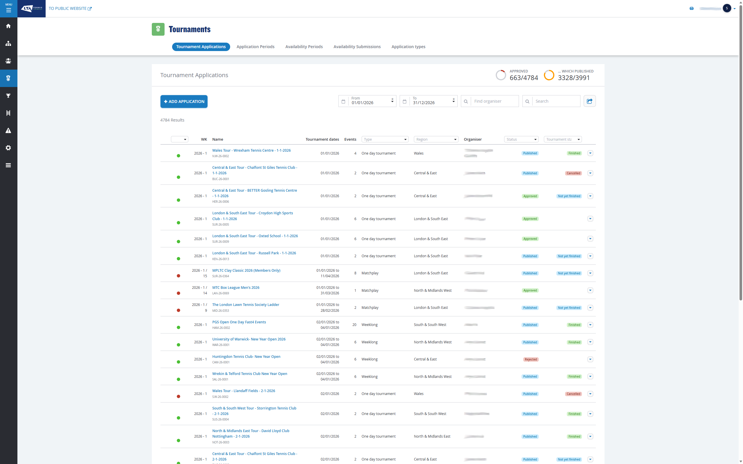 Tournament Application 1